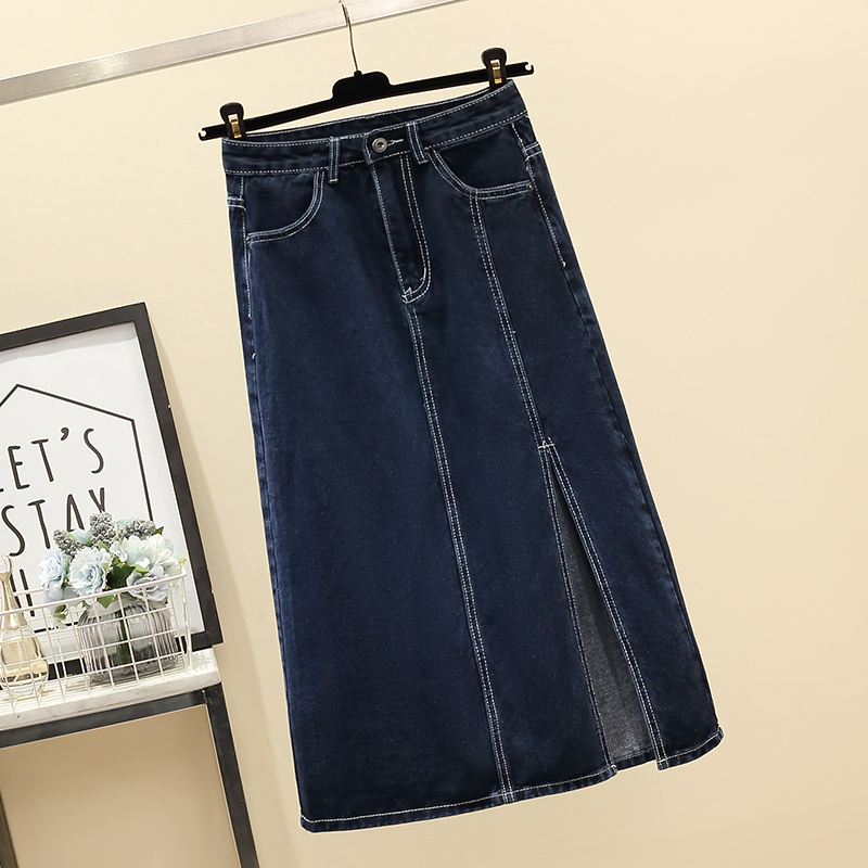 ハイウエスト A ライン ミディスカート デニム 多用途 ス - Skirts のレビューと価格