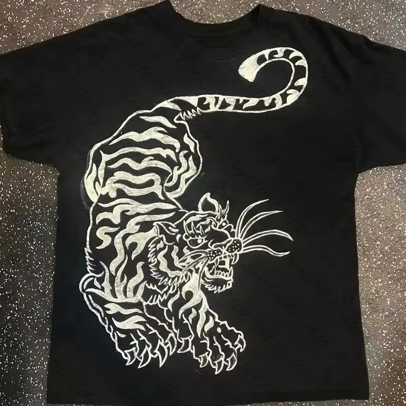 Y2k 服グランジ女性服クロップトップ女性タイガーピリント女 - Y2K Graphic Baby Tee Crop のレビューと価格