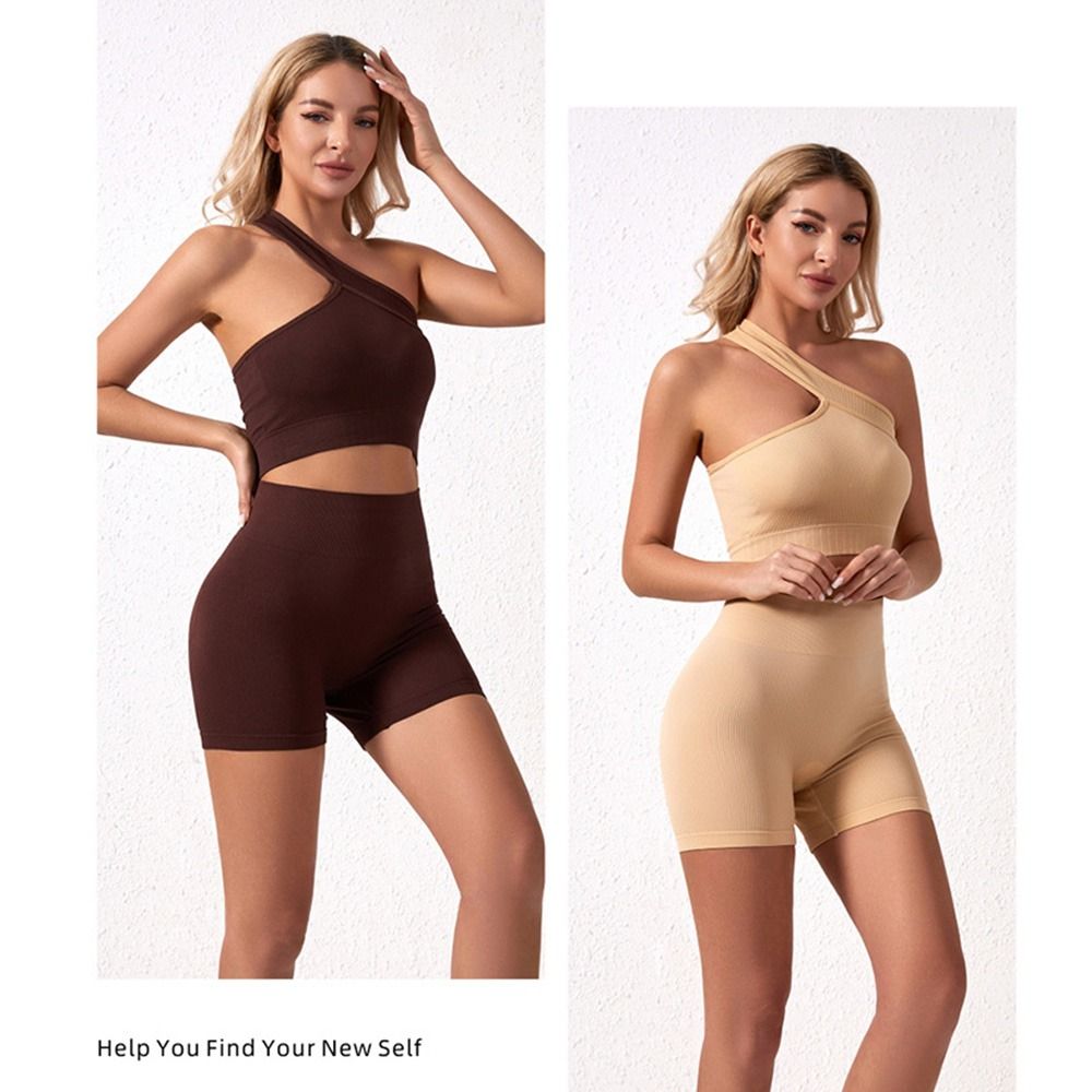 2点セット カジュアル シームレス レディース ワークアウト - Seamless Ribbed Workout Tank Top のレビューと価格