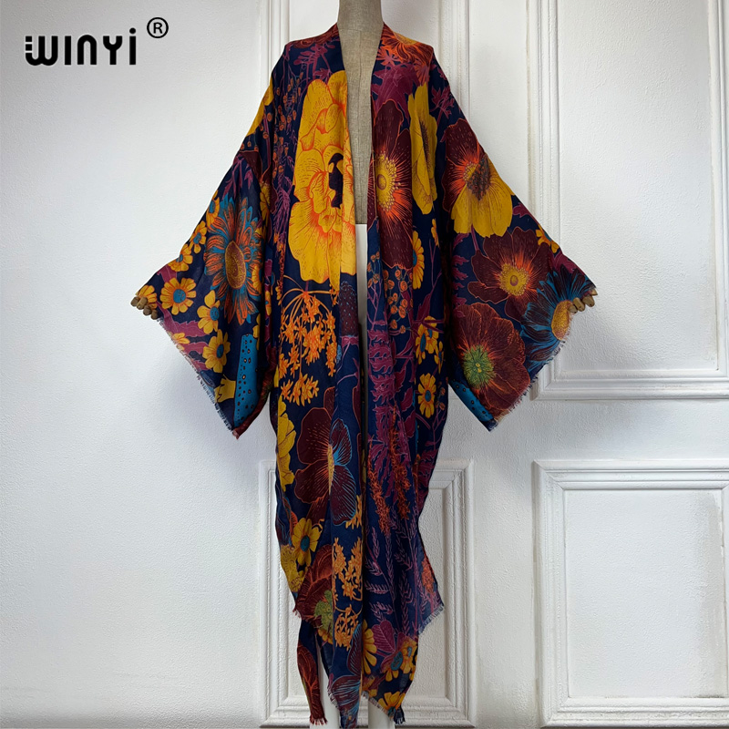 WINYI アフリカファッション 夏用着物マキシドレス ビー - Boho Summer Beach Maxi Dress のレビューと価格