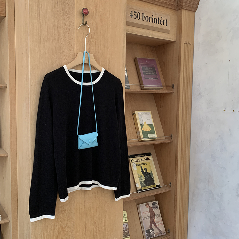 100%コットン製 レディース Oネック カラーブロック 長 - Blouses のレビューと価格
