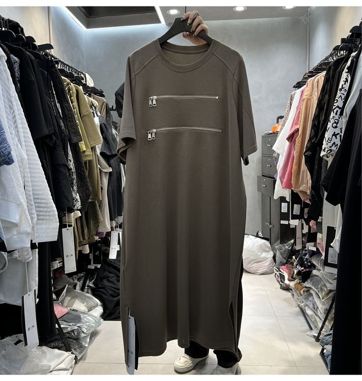 プラスサイズの女性のルーズ半袖 T シャツドレス夏痩身ハイウ - Korean Style A Line Shirt Dress のレビューと価格